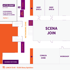 Venue floor plan – Day 2